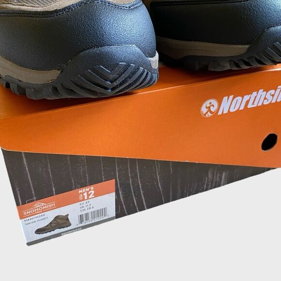 NEW Northside Snohomish Mid Waterproof Hiking Boots Men\'s Size 12 Tan Dark Honey main image 6